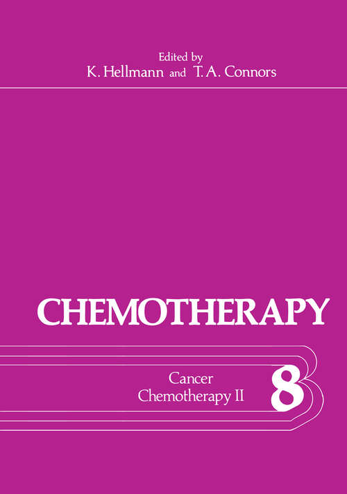 Book cover of Chemotherapy: Volume 8 Cancer Chemotherapy II (1976) (Chemotherapy #8)