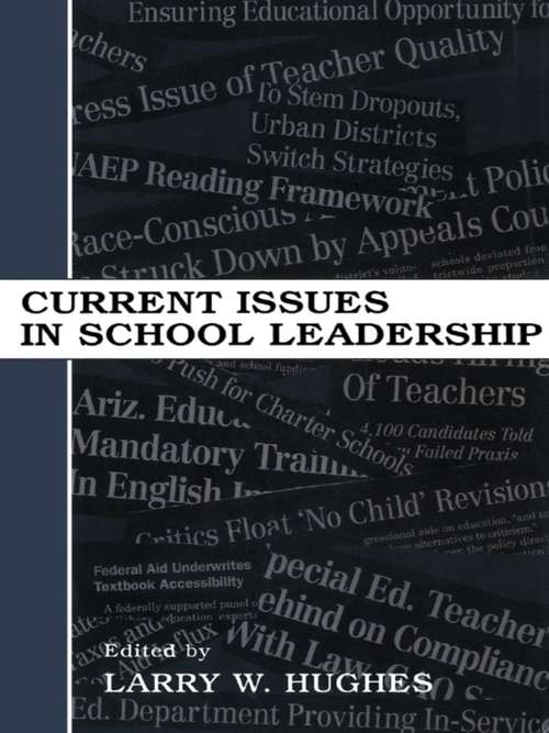 Book cover of Current Issues in School Leadership