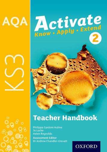 Book cover of AQA Activate for KS3: Teacher Handbook 1