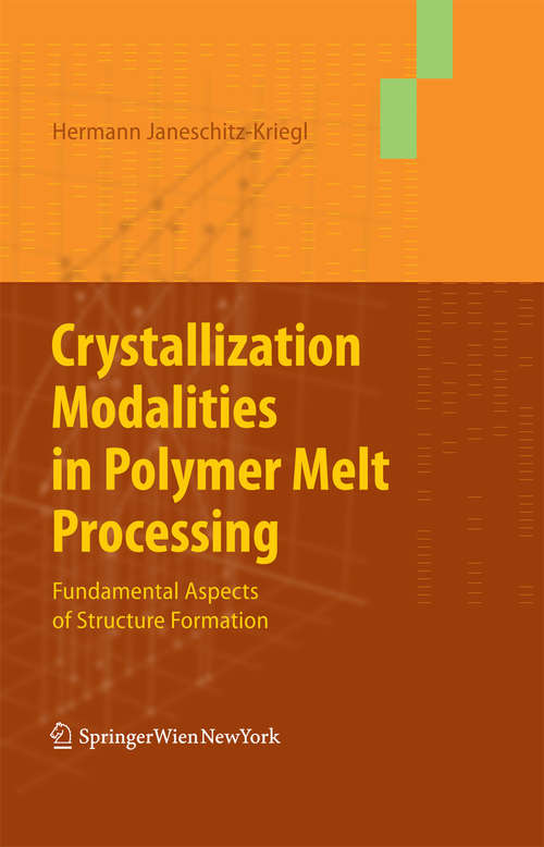 Book cover of Crystallization Modalities in Polymer Melt Processing: Fundamental Aspects of Structure Formation (2010)