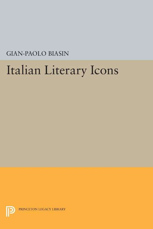 Book cover of Italian Literary Icons