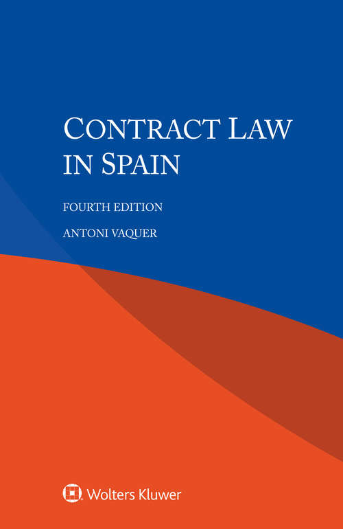 Book cover of Contract Law in Spain (4)
