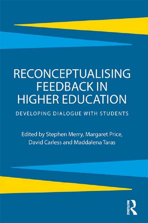 Book cover of Reconceptualising Feedback in Higher Education: Developing dialogue with students