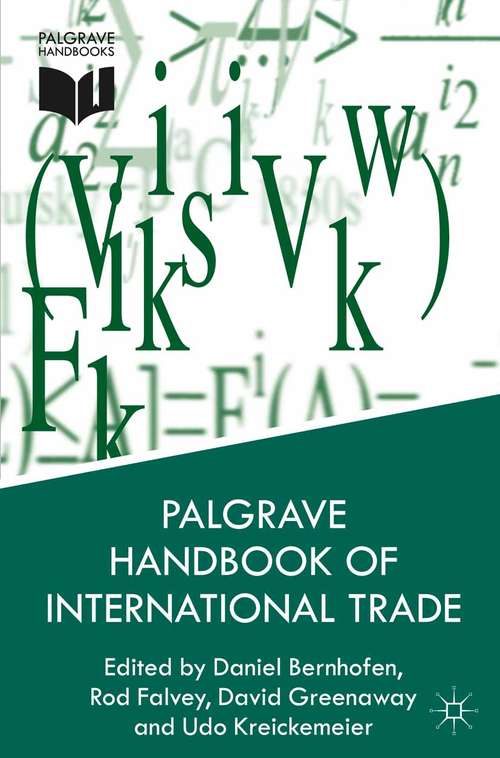 Book cover of Palgrave Handbook of International Trade (2011)