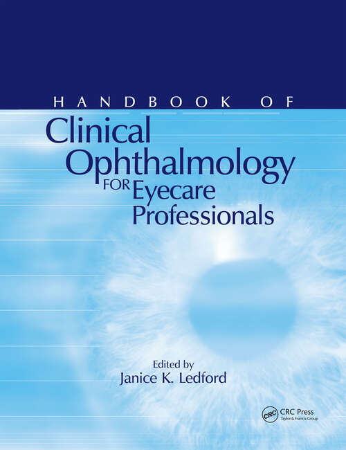 Book cover of Handbook of Clinical Ophthalmology for Eyecare Professionals (The Basic Bookshelf for Eyecare Professionals)