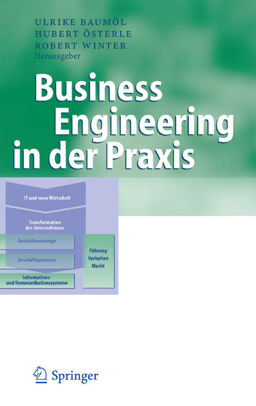 Book cover of Business Engineering in der Praxis (2005) (Business Engineering)