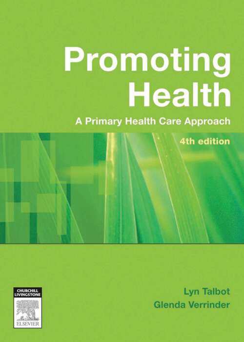 Book cover of Promoting Health: The Primary Health Care Approach (4)