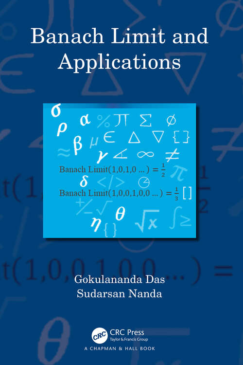 Book cover of Banach Limit and Applications