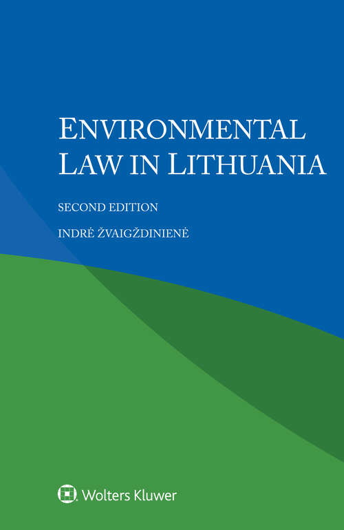 Book cover of Environmental law in Lithuania