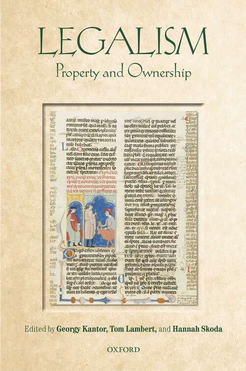 Book cover of Legalism: Property and Ownership (Legalism)