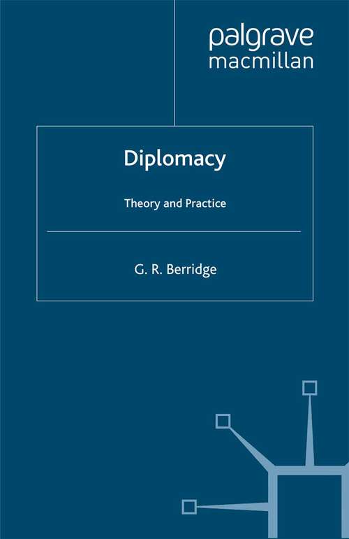 Book cover of Diplomacy: Theory and Practice (3rd ed. 2010)