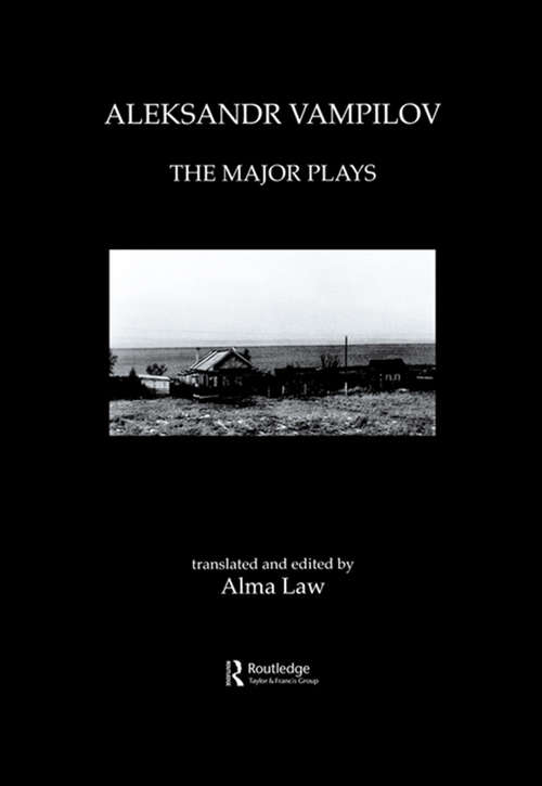 Book cover of Aleksandr Vampilov: The Major Plays
