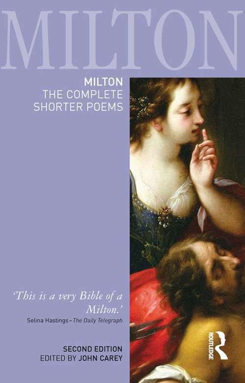 Book cover of Milton: The Complete Shorter Poems (2)