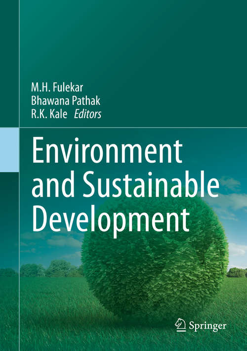 Book cover of Environment and Sustainable Development (2014)