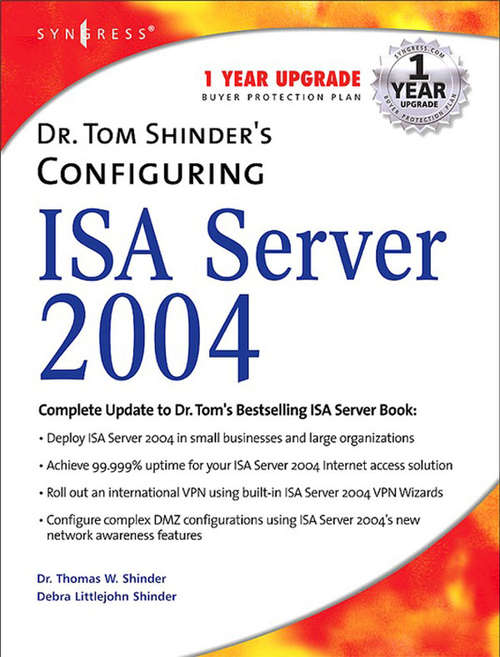 Book cover of Dr. Tom Shinder's Configuring ISA Server 2004