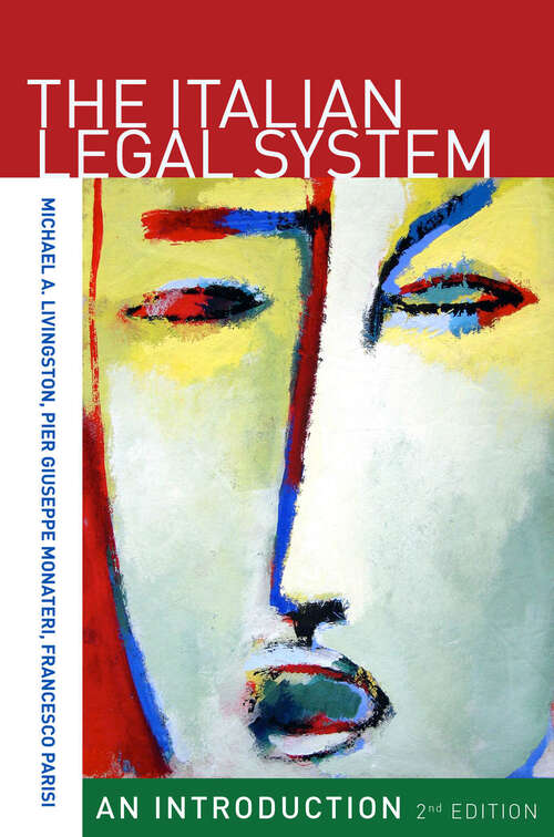 Book cover of The Italian Legal System: An Introduction, Second Edition (2)