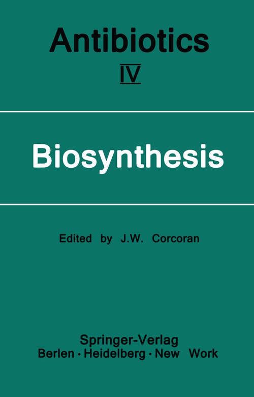 Book cover of Biosynthesis (1981) (Antibiotics #4)