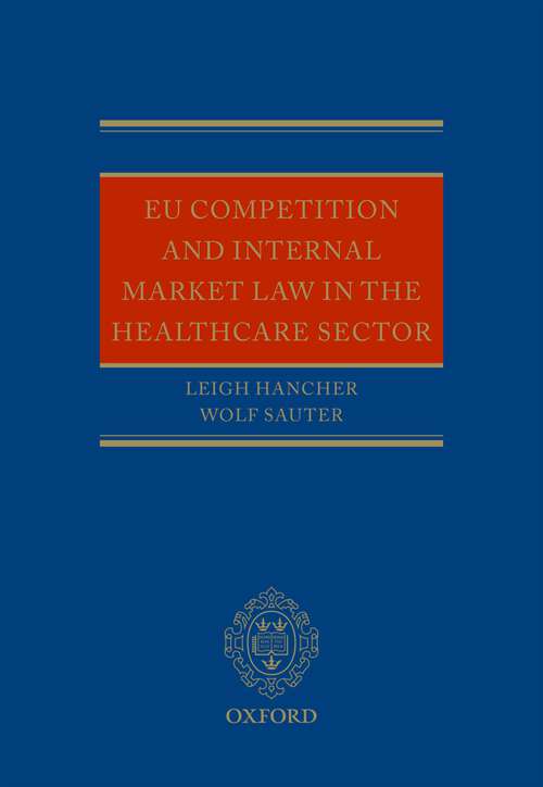 Book cover of EU Competition and Internal Market Law in the Healthcare Sector