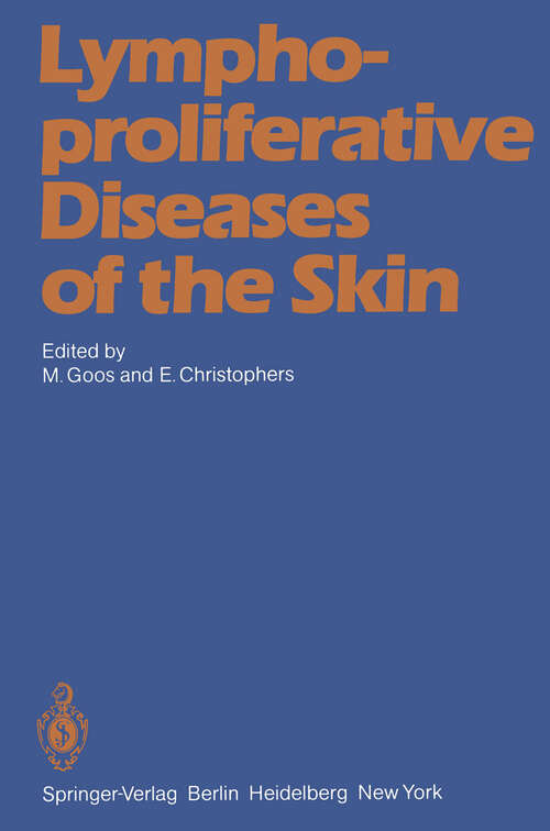 Book cover of Lymphoproliferative Diseases of the Skin (1982)
