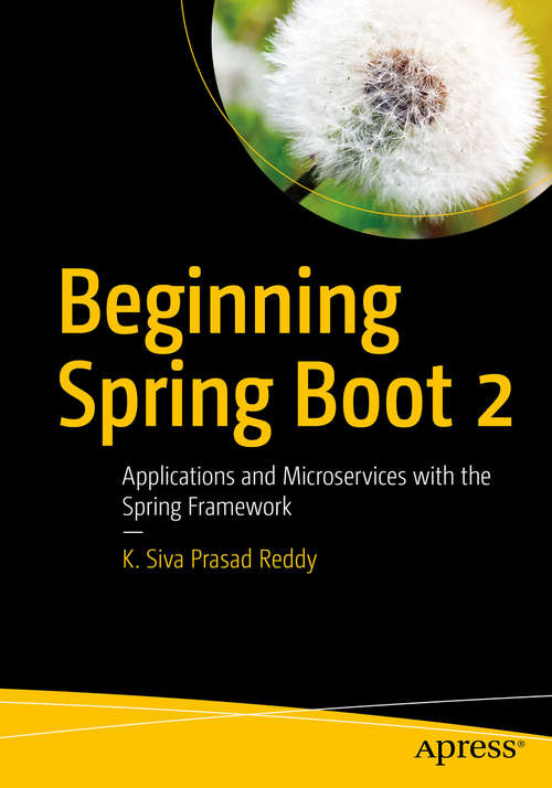 Book cover of Beginning Spring Boot 2: Applications and Microservices with the Spring Framework