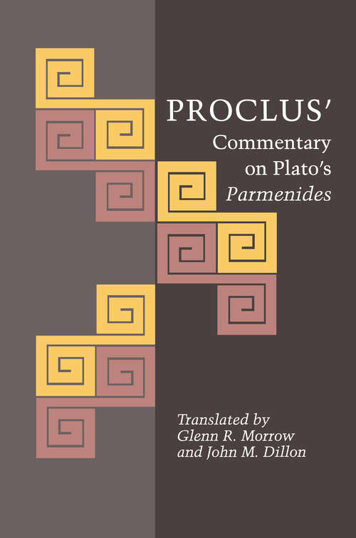 Book cover of Proclus' Commentary on Plato's "Parmenides"