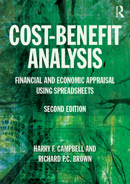 Book cover of Cost-Benefit Analysis: Financial And Economic Appraisal Using Spreadsheets (2)