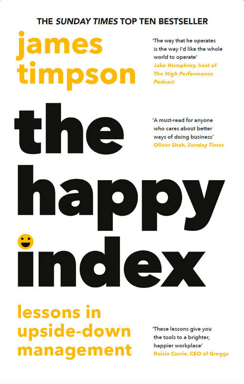 Book cover of The Happy Index: Lessons in Upside-Down Management (ePub edition)