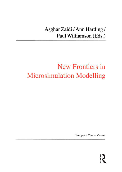 Book cover of New Frontiers in Microsimulation Modelling (Public Policy and Social Welfare)