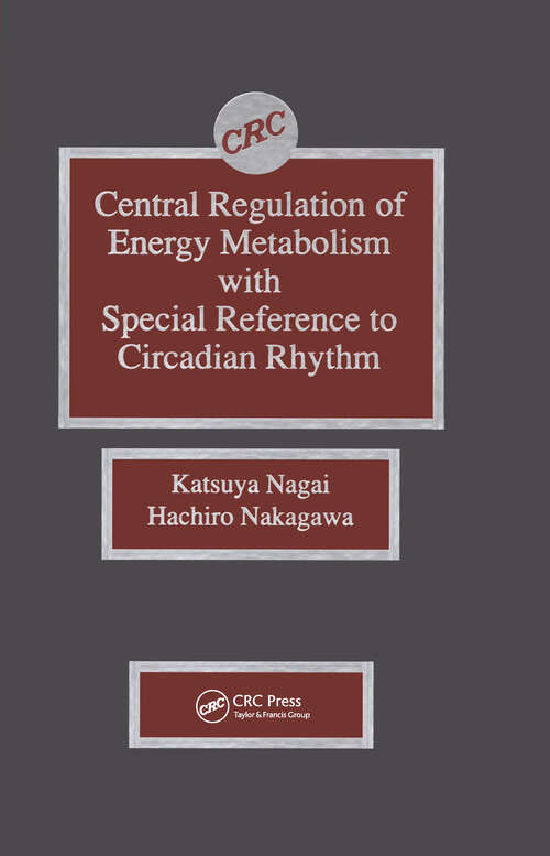 Book cover of Central Regulation of Energy Metabolism With Special Reference To Circadian Rhythm