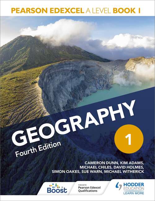Book cover of Pearson Edexcel A Level Geography Book 1 Fourth Edition