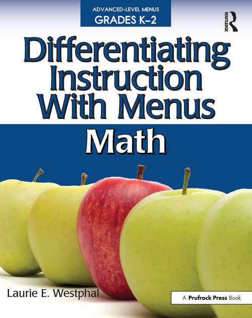 Book cover of Differentiating Instruction With Menus: Math (Grades K-2)