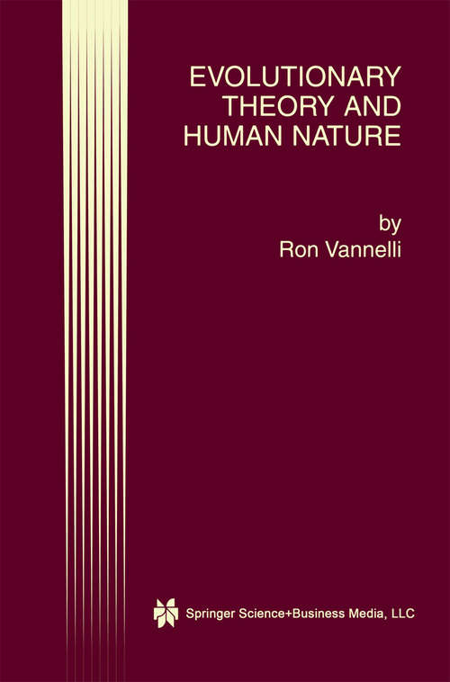 Book cover of Evolutionary Theory and Human Nature (2001)