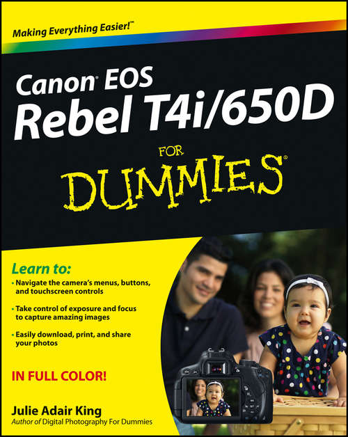Book cover of Canon EOS Rebel T4i/650D For Dummies