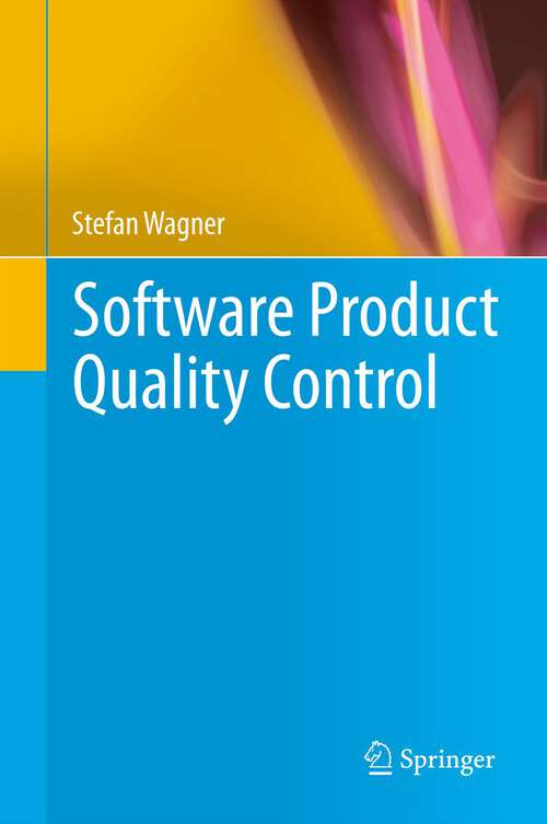 Book cover of Software Product Quality Control (2013)