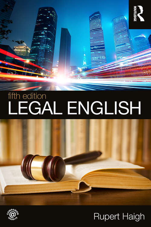 Book cover of Legal English (4) (Vocational English Ser.)