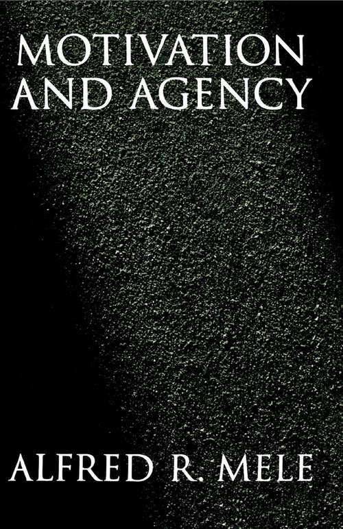 Book cover of Motivation and Agency