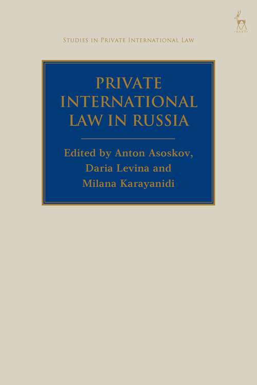 Book cover of Private International Law in Russia (Studies in Private International Law)