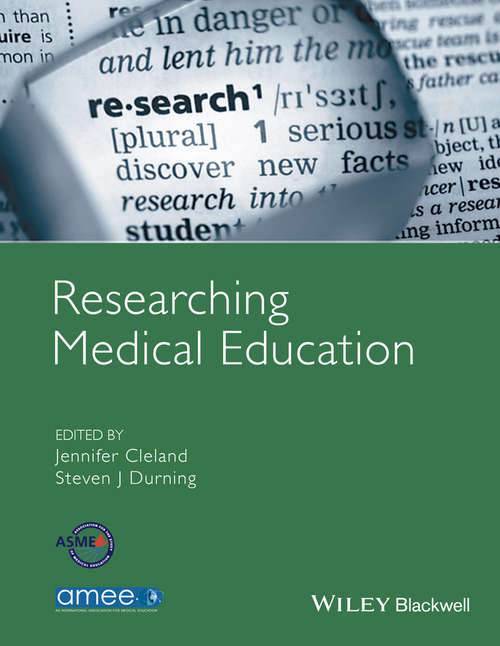 Book cover of Researching Medical Education