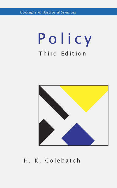 Book cover of Policy (UK Higher Education OUP  Humanities & Social Sciences Sociology)