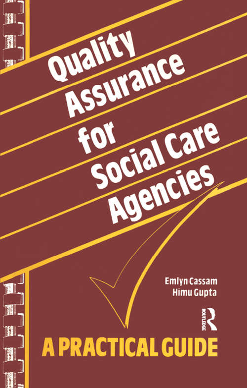 Book cover of Quality Assurance for Social Care Agencies: A Practical Guide