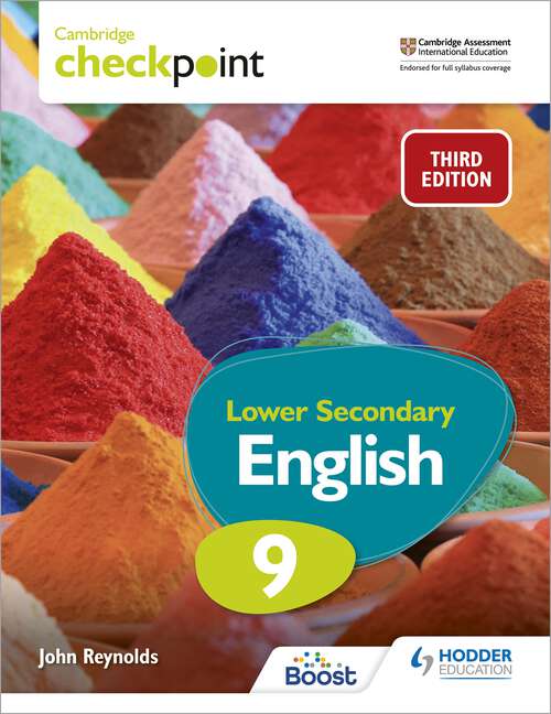 Book cover of Cambridge Checkpoint Lower Secondary English Student's Book 9 Third Edition