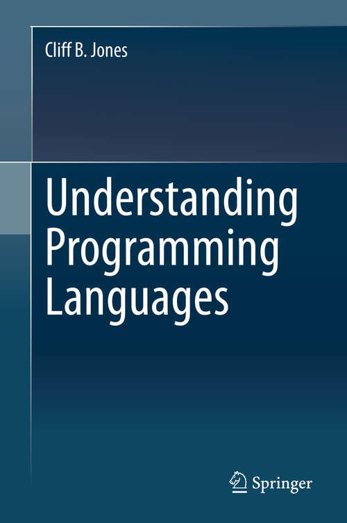 Book cover of Understanding Programming Languages (1st ed. 2020)