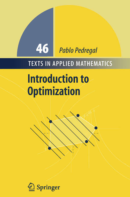 Book cover of Introduction to Optimization (2004) (Texts in Applied Mathematics #46)