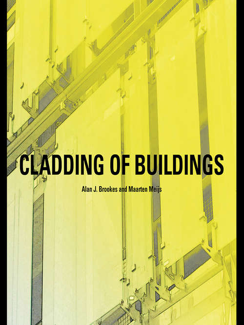 Book cover of Cladding of Buildings