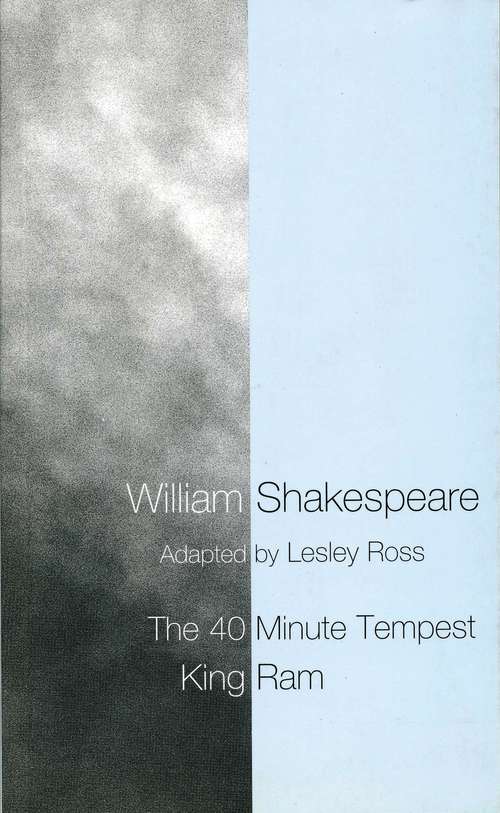 Book cover of The 40 Minute Tempest / King Ram (Plays for Young People)