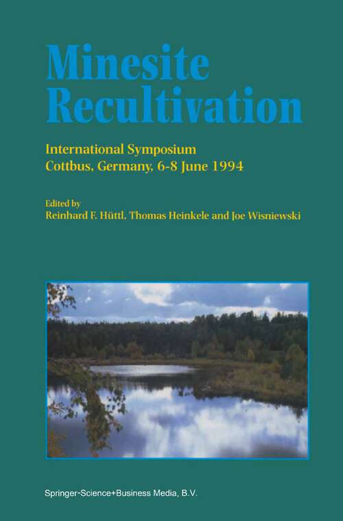 Book cover of Minesite Recultivation (1996)