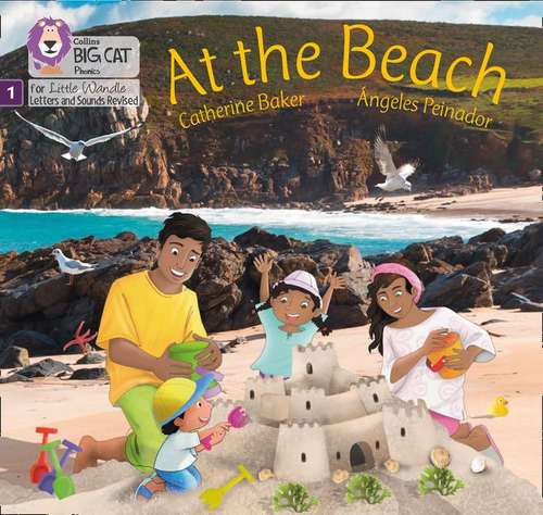 Book cover of At The Beach (PDF): Phase 1 (Big Cat Phonics For Little Wandle Letters And Sounds Revised Ser.)