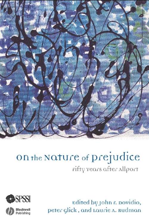 Book cover of On the Nature of Prejudice: Fifty Years after Allport