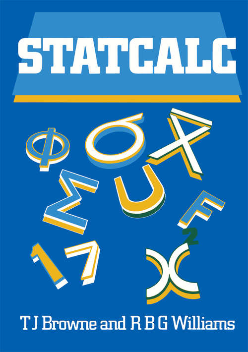 Book cover of Statcalc (1st ed. 1985)