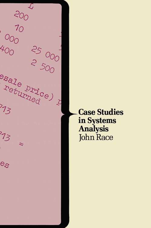 Book cover of Case Studies in Systems Analysis: (pdf) (1st ed. 1979)